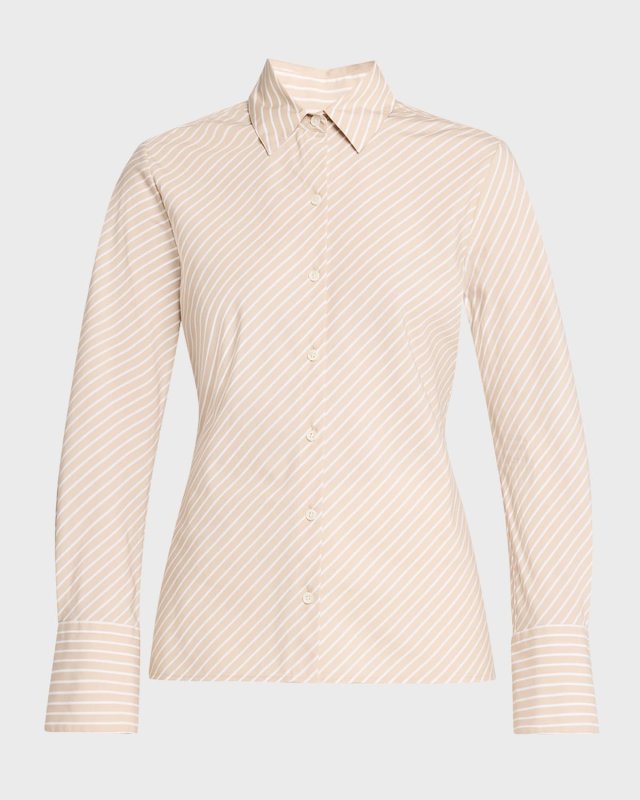 Sylvia Stripe Long-Sleeve Shirt